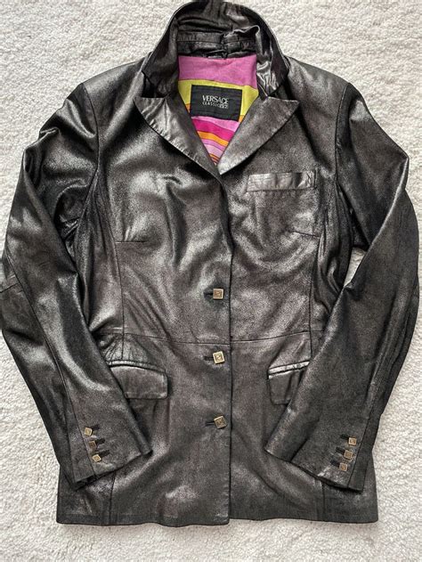 versace classic v2 leather jacket.